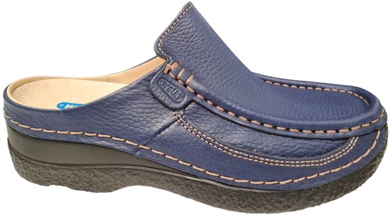 Wolky Leren Dames Muilen - Blauw - 39 | bol