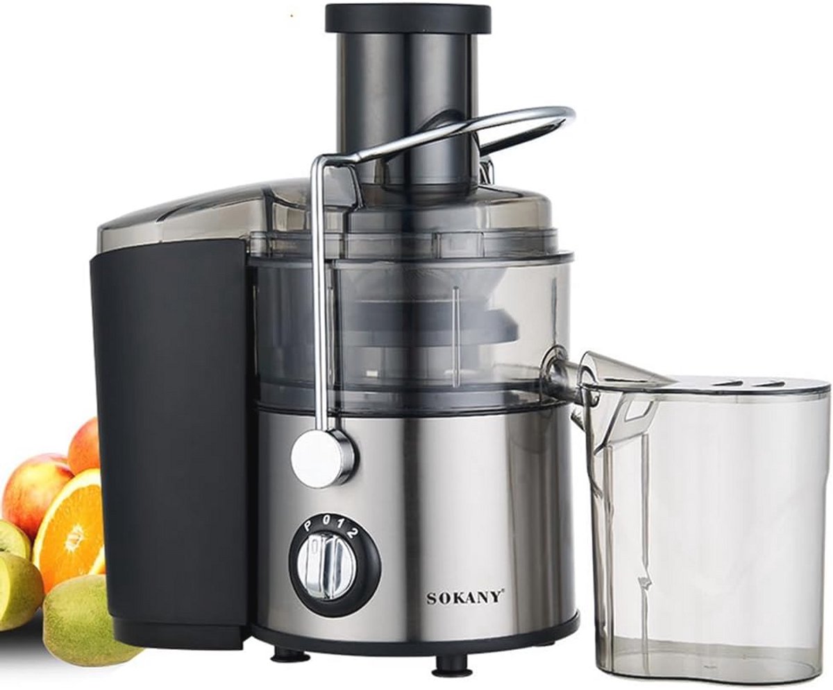 800 W Sapcentrifuge - Snelle Juicer voor Groenten en Fruit met 65 mm Vulopening en 2 Snelheden