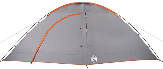 vidaXL Tent - 8-persoons - Waterdicht - Grijs/Oranje Kampeertent - Tent - Outdoor - Campingtent - Watersdicht van Vidaxl — afbeelding 4