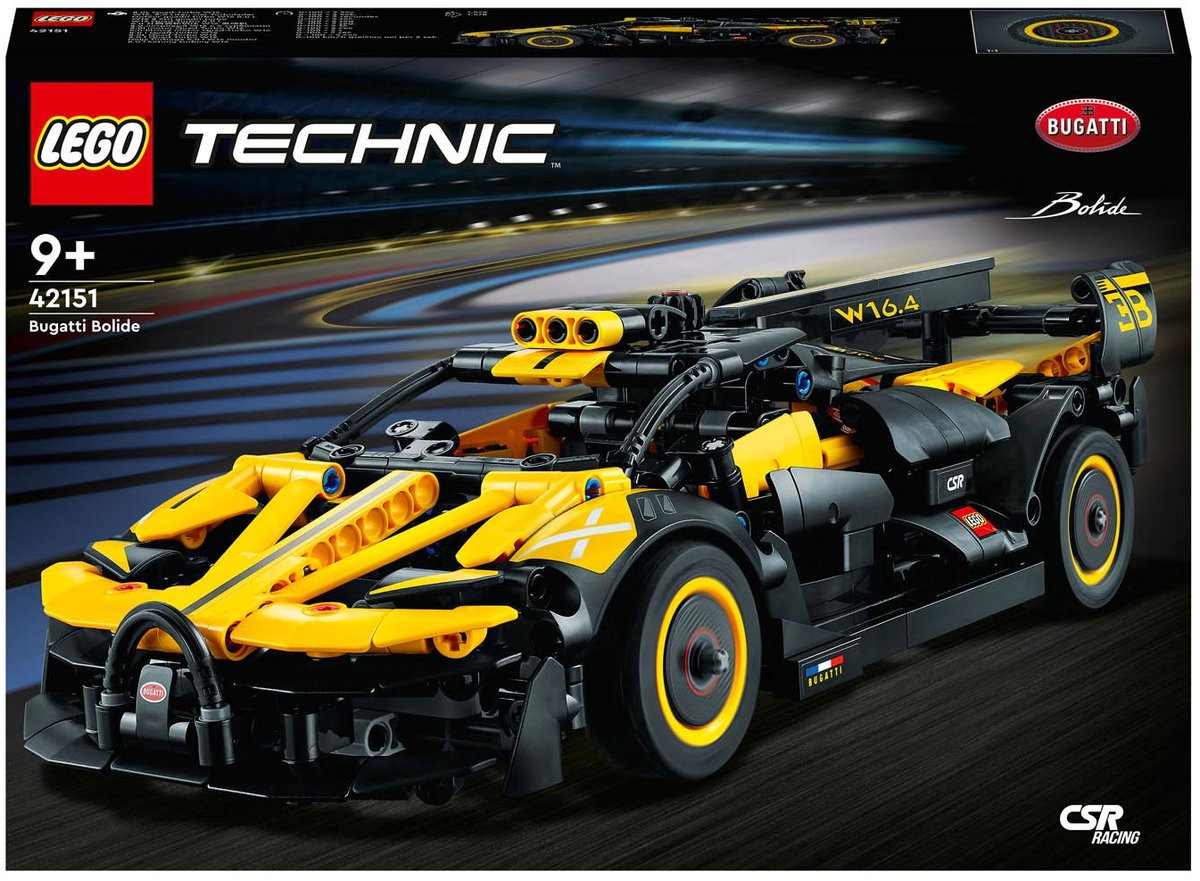 LEGO Technic Bugatti Bolide Sportwagen Modelauto Bouwpakket voor Kinderen - 42151 – foto 2