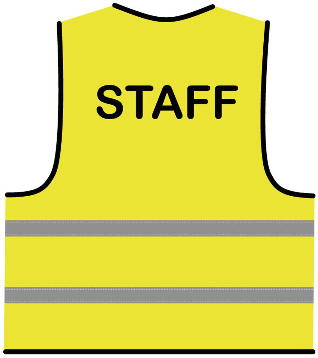 Staff hesje geel