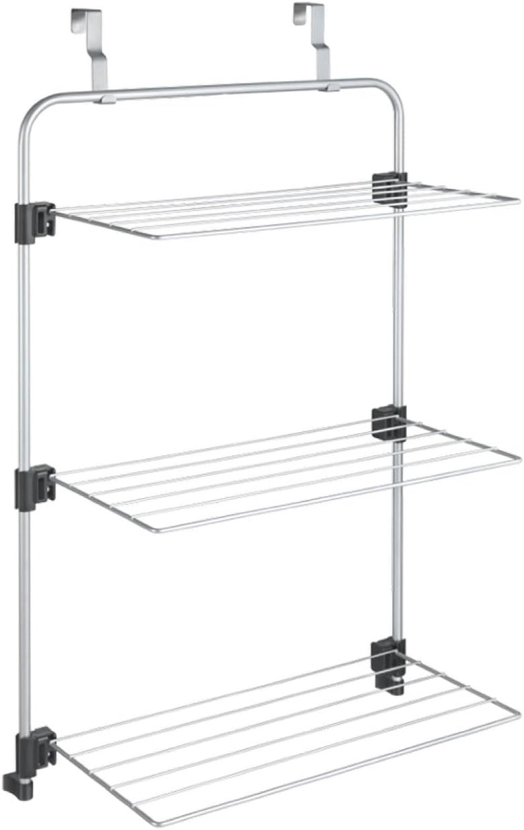 Gale Wasdroger - Over de deur - Voordelig - 1 stuk - Grijs - Epotherm-coating - 3,5 x 58 x 87 cm