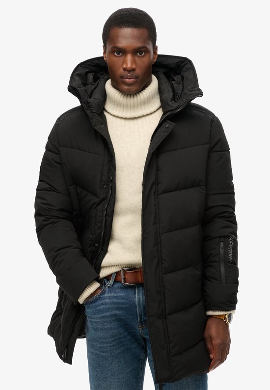 Superdry - City chevron gewatteerde parka - Heren - Gewatteerde jassen