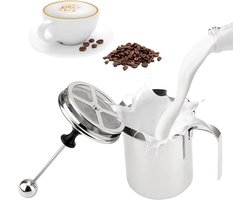Handmatige melkopschuimer 800 ml - Perfect voor cappuccino en schuimmelk maken