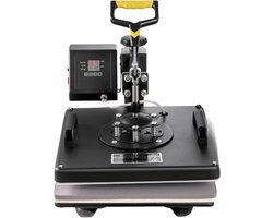 Heat press - 5 in 1 - Warmte persmachine - Hittepers - T-shirt - Transferpers voor Bedrukking - Ook voor petten - 15x15cm