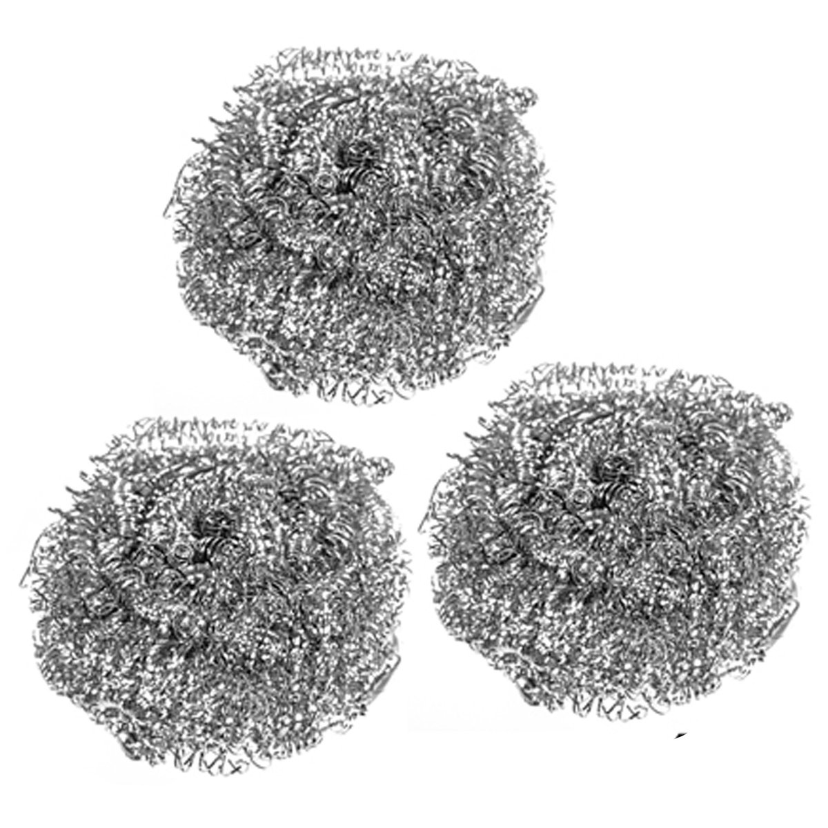 Alessandro Schuursponsjes - RVS - 6x - pannenspons - 45 gram - 6 x 6 x 3 cm