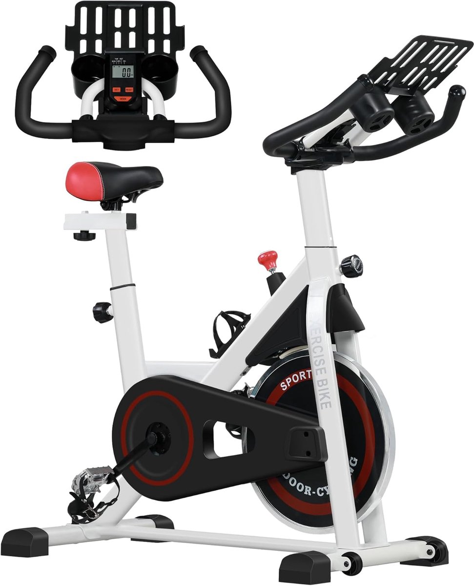 Hometrainer met LCD-Display en Verstelbaar Zadel voor Thuisgebruik