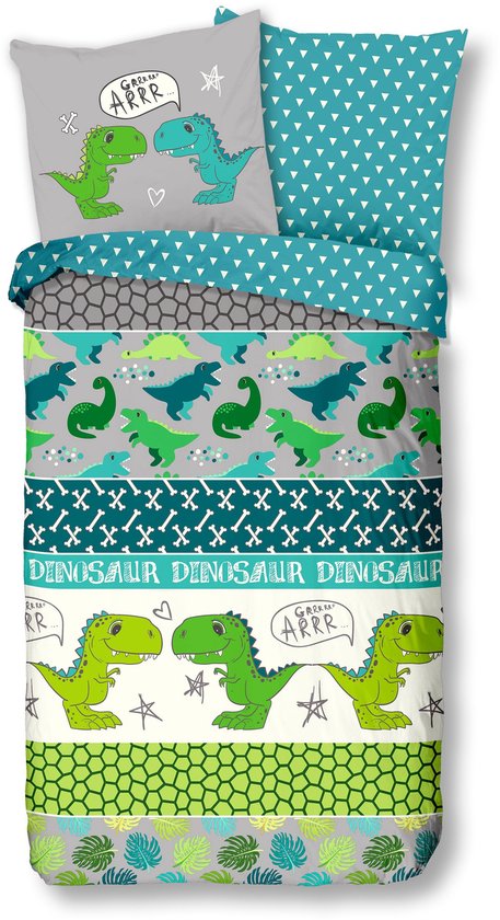 Good Morning Housse de couette enfant Dinosaure 135x200 cm
