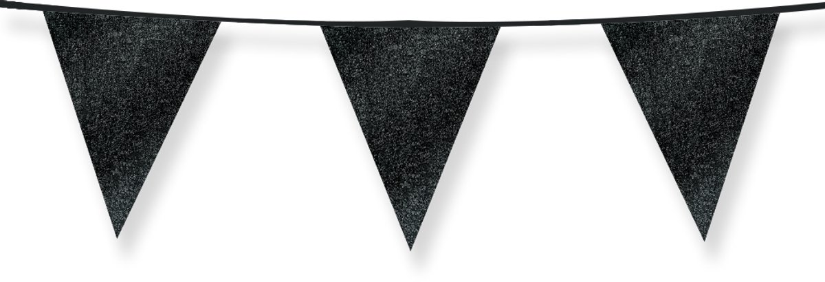 Glitter flags 16 x 20cm - Black