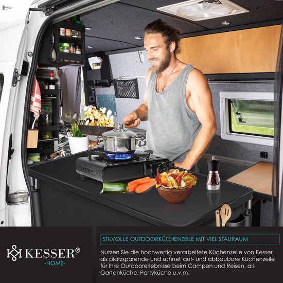 KESSER® Campingkeuken Opvouwbaar - Campingkast inclusief Opbergtas - Kampeerkeuken Kampeerkast van Merkloos — afbeelding 5