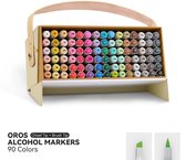 Arrtx - OROS Brush & Chisel - Alcohol based Art markers - 90 kleuren