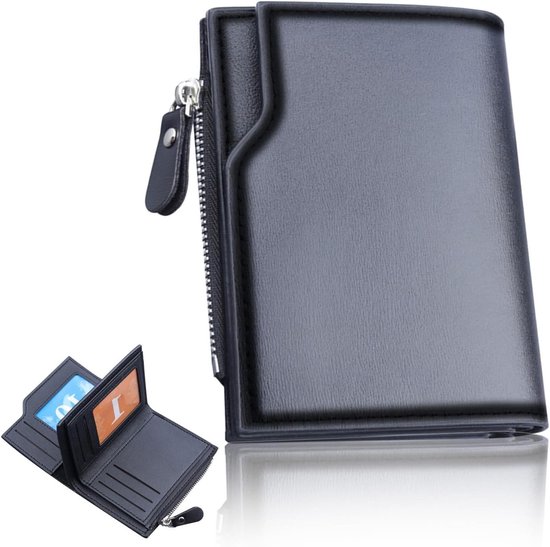 Travison® SMART Wallet mit Münzfach und Geldscheinfach - Kartenetui mit Münzfach und