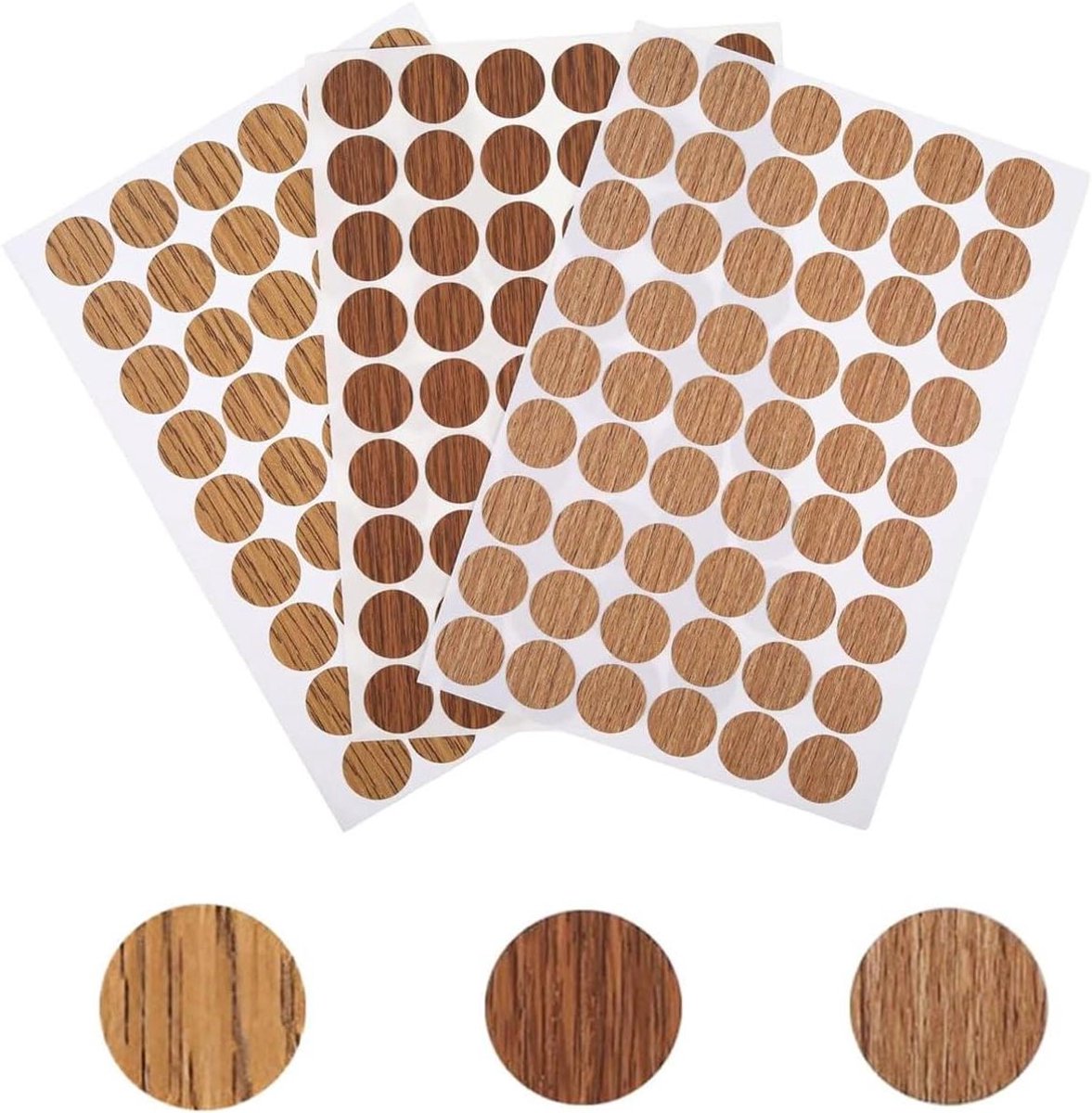 Devenirriche 194 stuks schroefafdekking, zelfklevend, wit, diameter 12 mm, 21 mm, zelfklevende schroeven, afdekkappen, waterdichte schroefgat, stickers voor wandkasten, bureaus, schroeven, meubels, reparaties