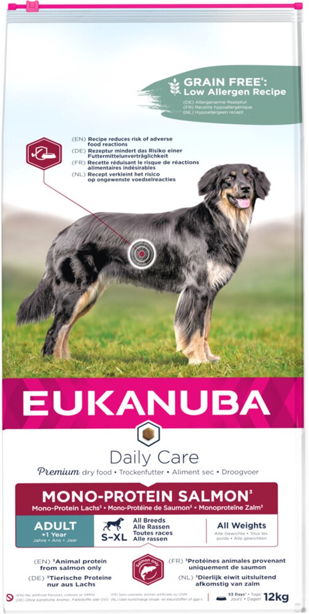 2,3kg Eukanuba Adult Mono-Protein met Zalm Hondenvoer droog