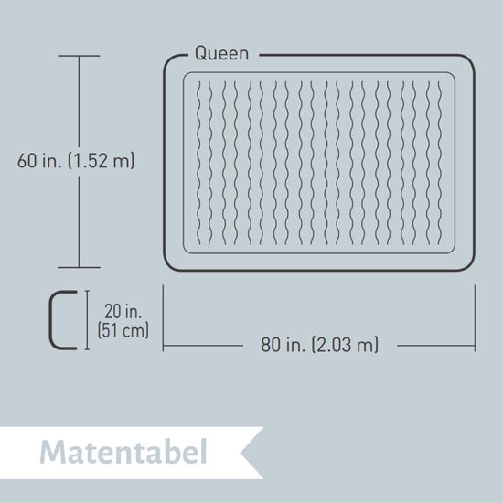 Bestway luchtbed - 2-Persoons - 152 x 203 x 51 cm - Blauw - Inclusief pomp en Hoeslaken van Bestway — afbeelding 4