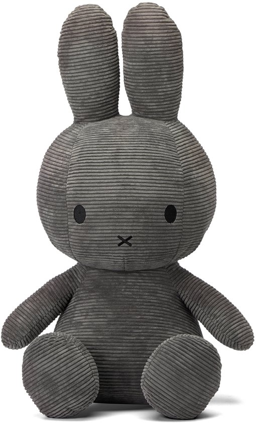 Nijntje Corduroy Grey 70cm Eco - Knuffel Grey