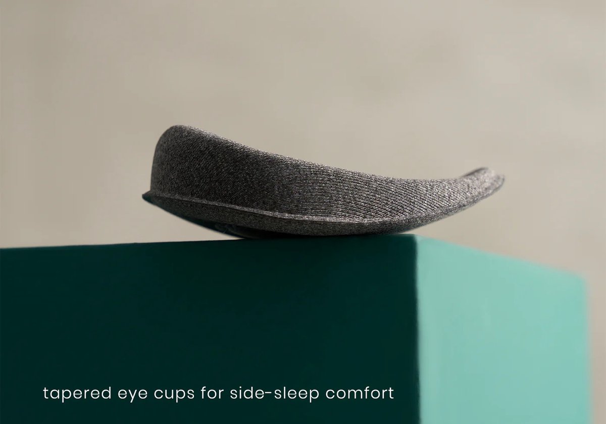 Manta WEIGHTED Sleep Mask - Verzwaard slaapmasker – 100% verduisterend – Geen druk op ogen – Zacht & ademend – Volledig verstelbaar – Voor diepe ontspanning en betere slaap - Geschikt voor zijslapers — afbeelding 3