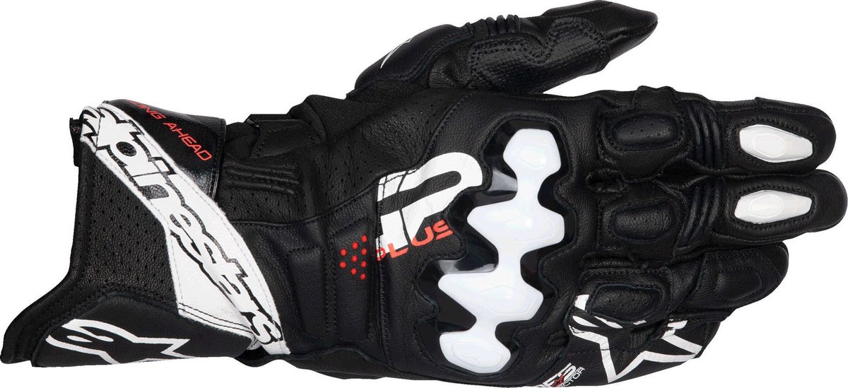 Alpinestars GP Plus R V3 Zwart Wit Leren Handschoenen - Handschoen