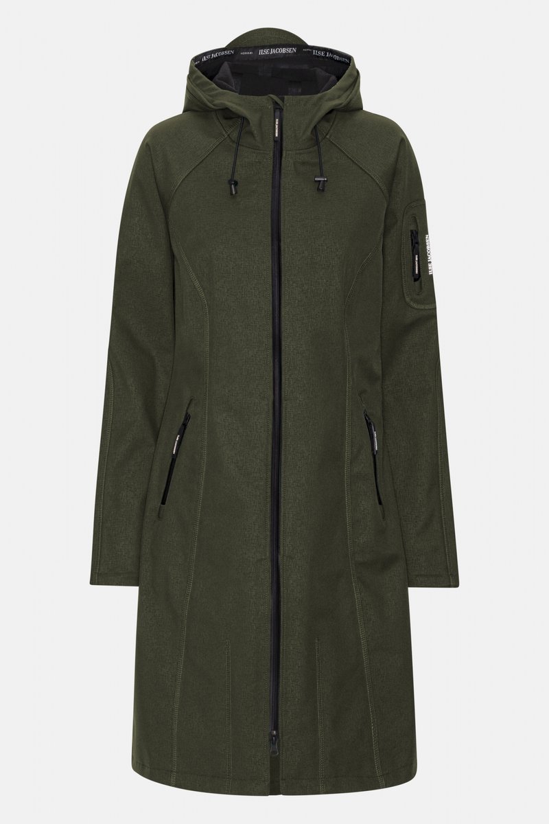 Softshell regenjas lang RAIN37L 410 Army