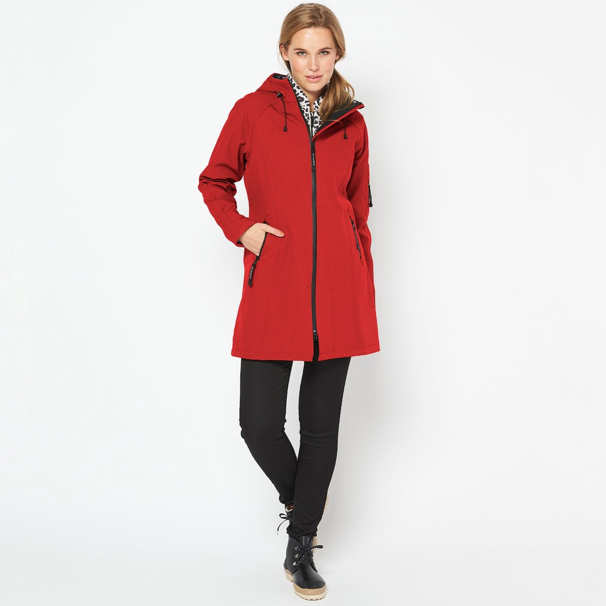 Softshell regenjas RAIN37 303 Deep Rood