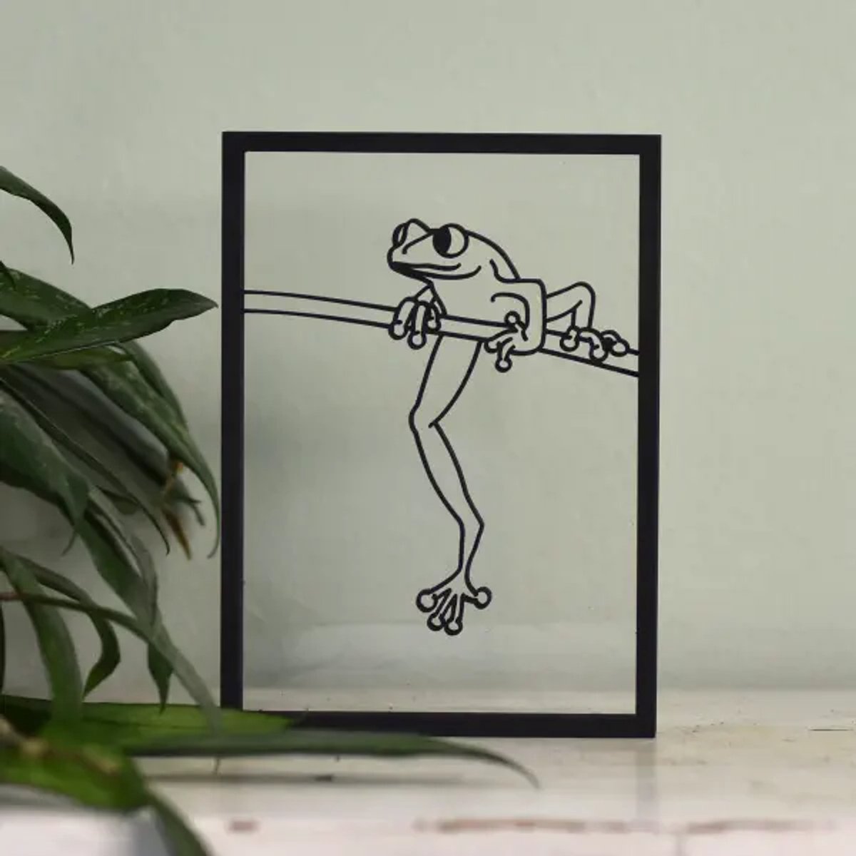 Houten lijstje – Floating Frames – Kikker