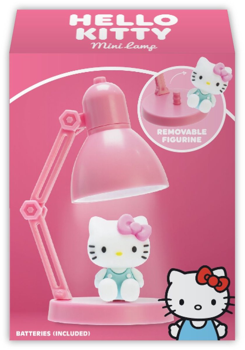Sanrio - Hello Kitty - leuk mini lampje van +/- 10cm hoog - afneembare figurine - verstelbaar — cadeau in Wonen & Interieur - foto 5