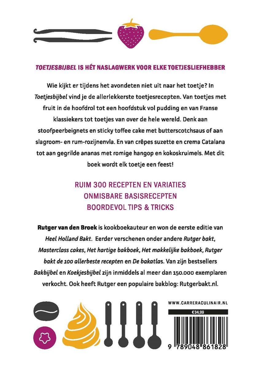 Kookbijbels - Toetjesbijbel - back cover