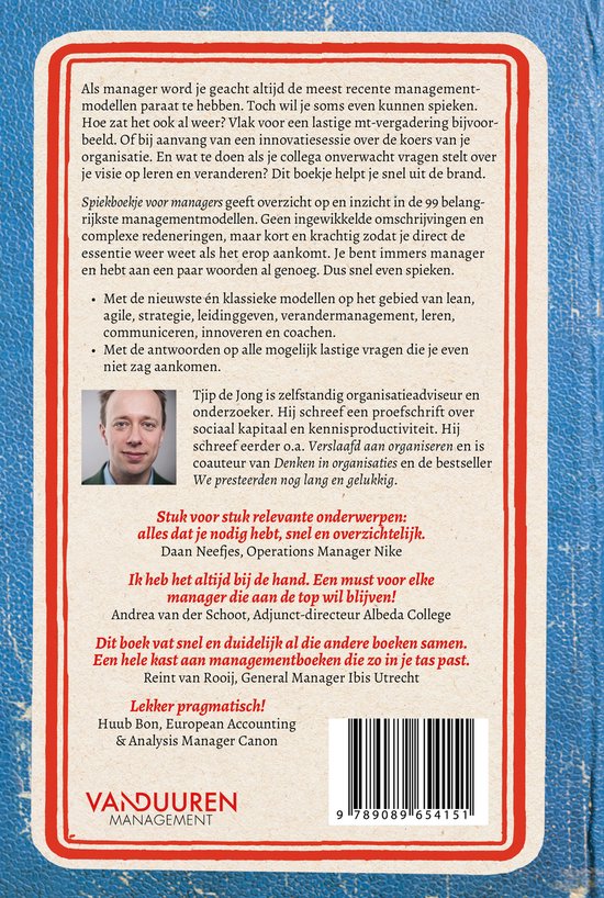 Spiekboekje voor managers