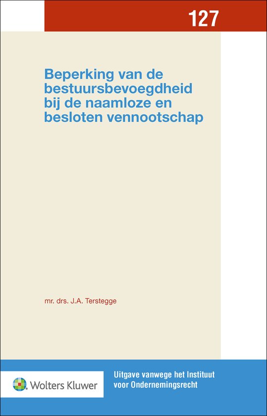 Beperking van de bestuursbevoegdheid bij de naamloze en besl ... - cover