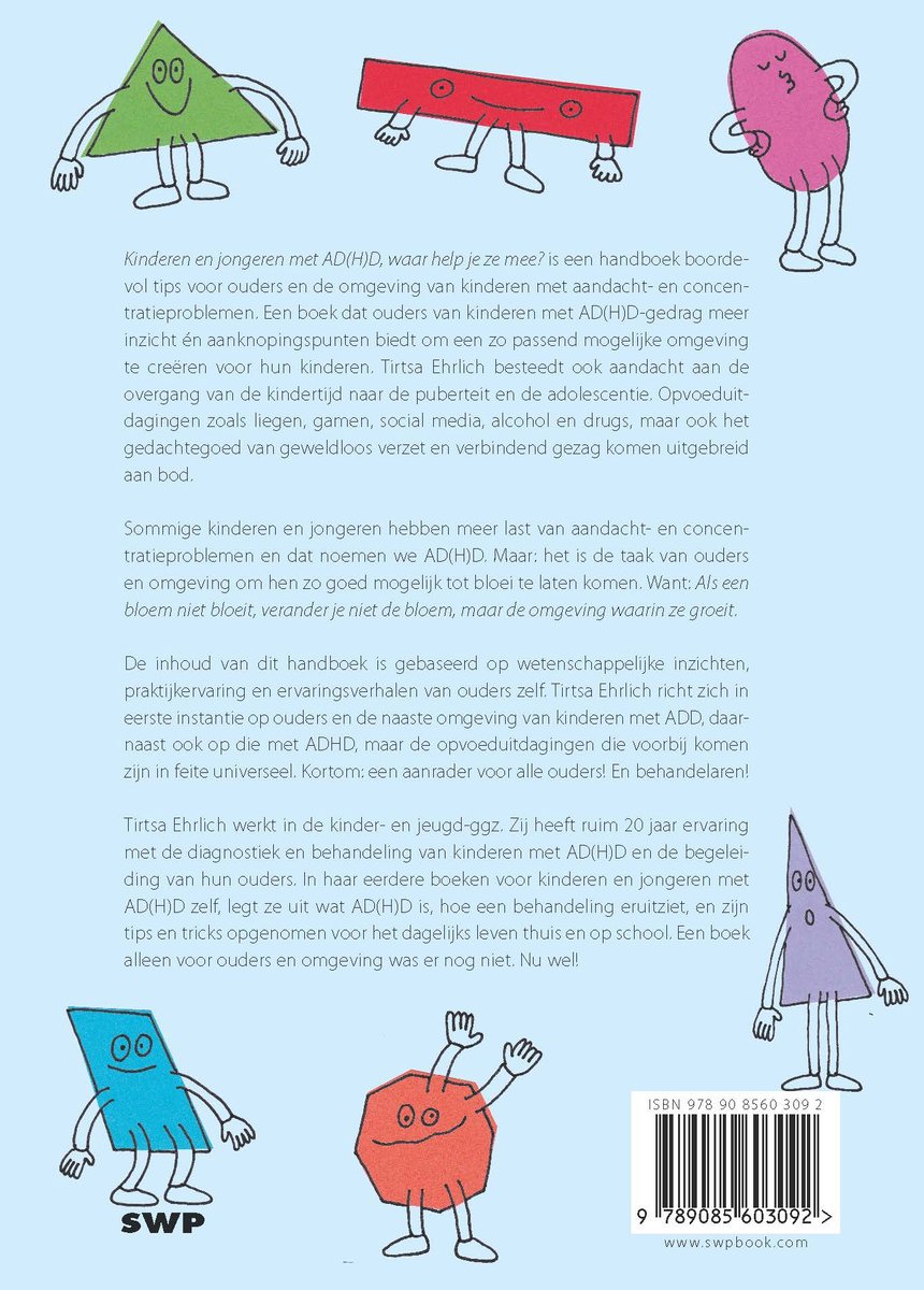 Kinderen en jongeren met AD(H)D, waar help je ze mee? - back cover