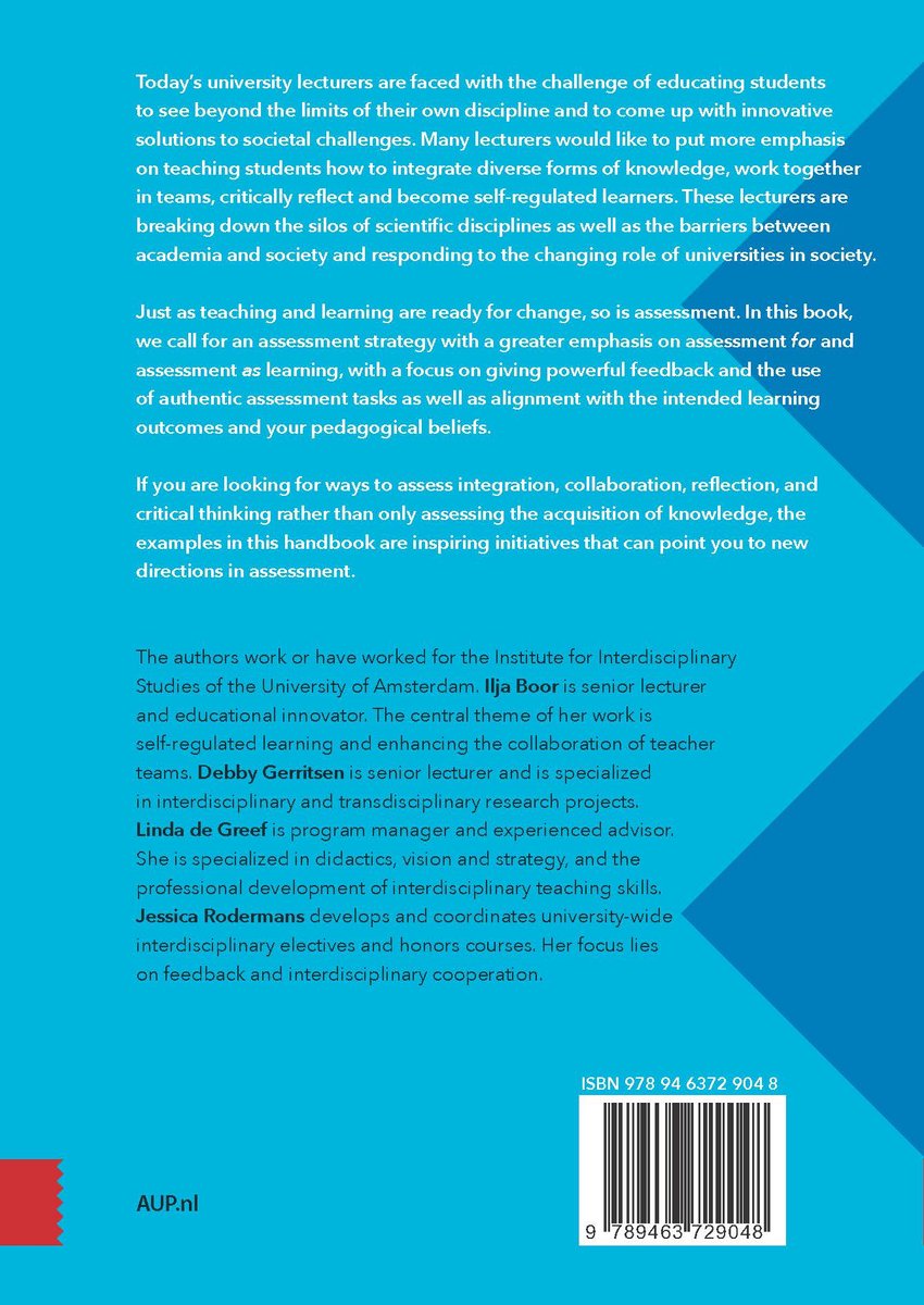 Perspectives on Interdisciplinarity 7 - Meaningful Assessment in Interdisciplinary Education - back cover