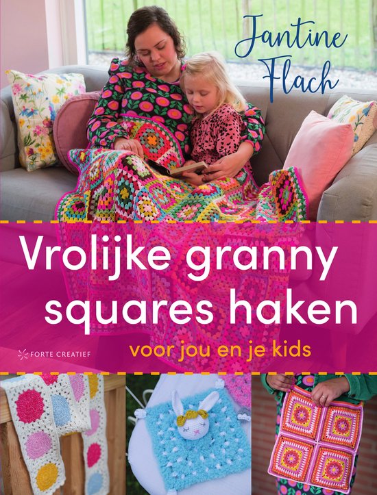 Vrolijke granny squares haken - cover
