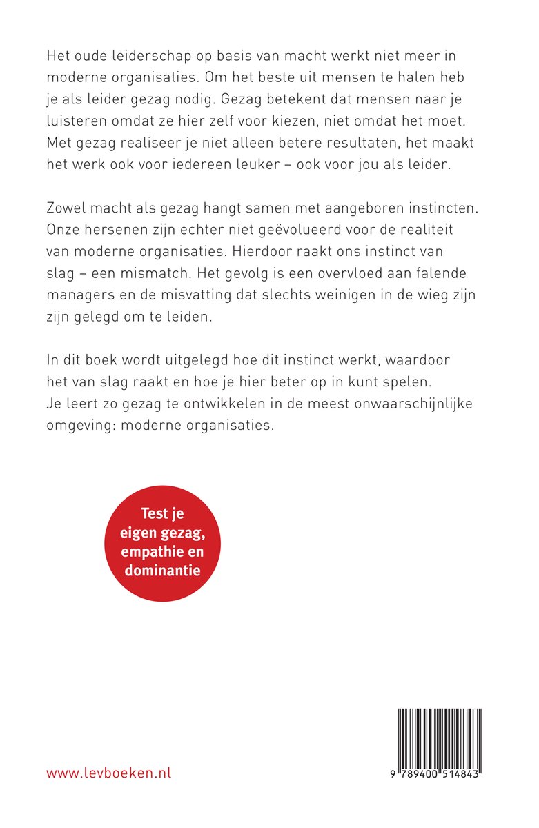 Gezag - back cover