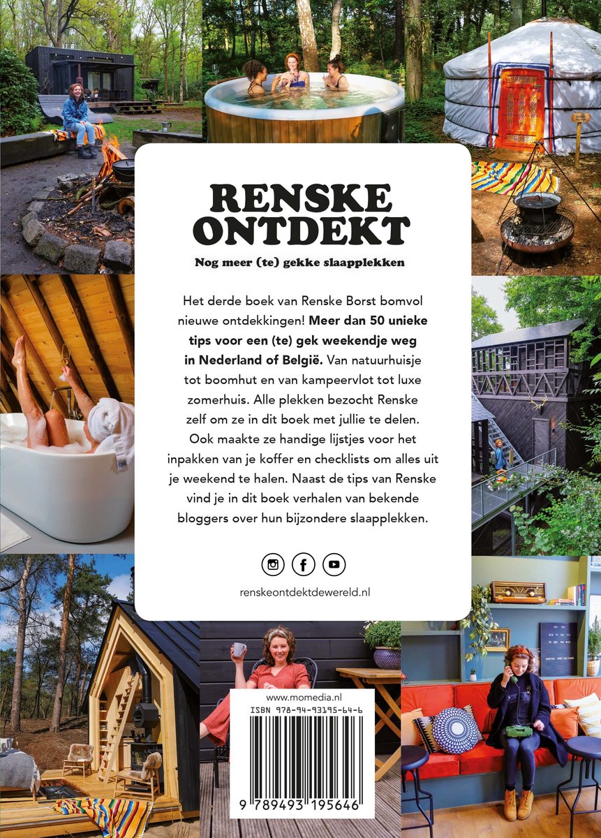 Renske Ontdekt : Nog meer (te) gekke slaapplekken - back cover