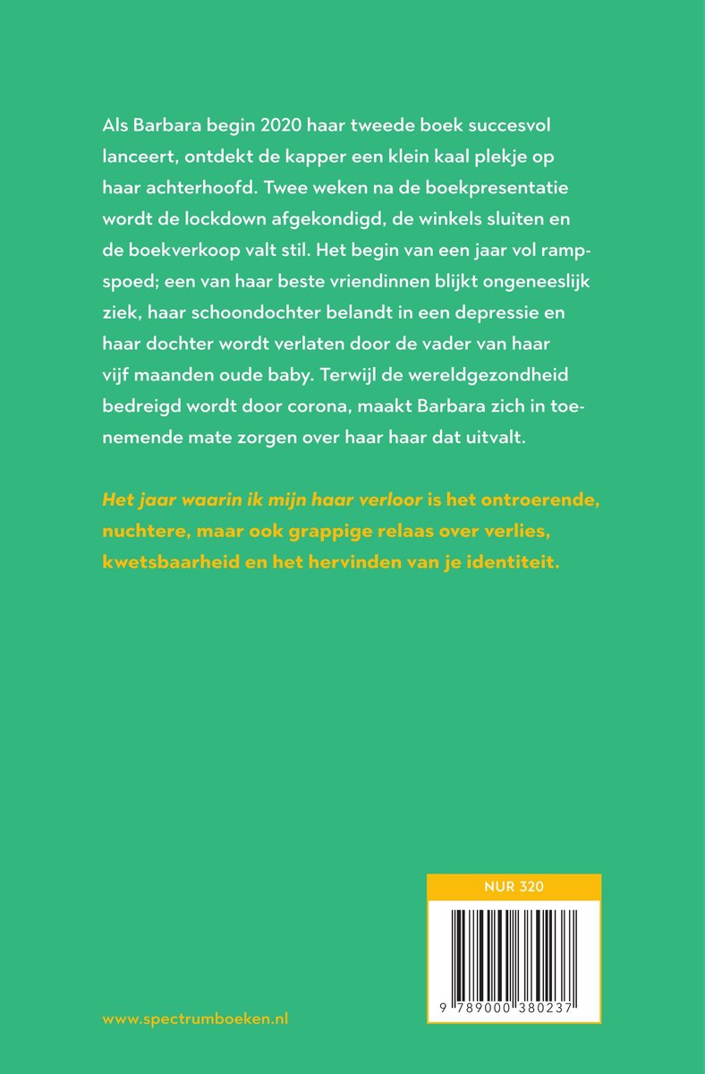 Het jaar waarin ik mijn haar verloor - back cover