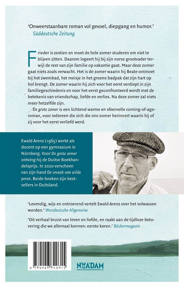 De grote zomer - back cover