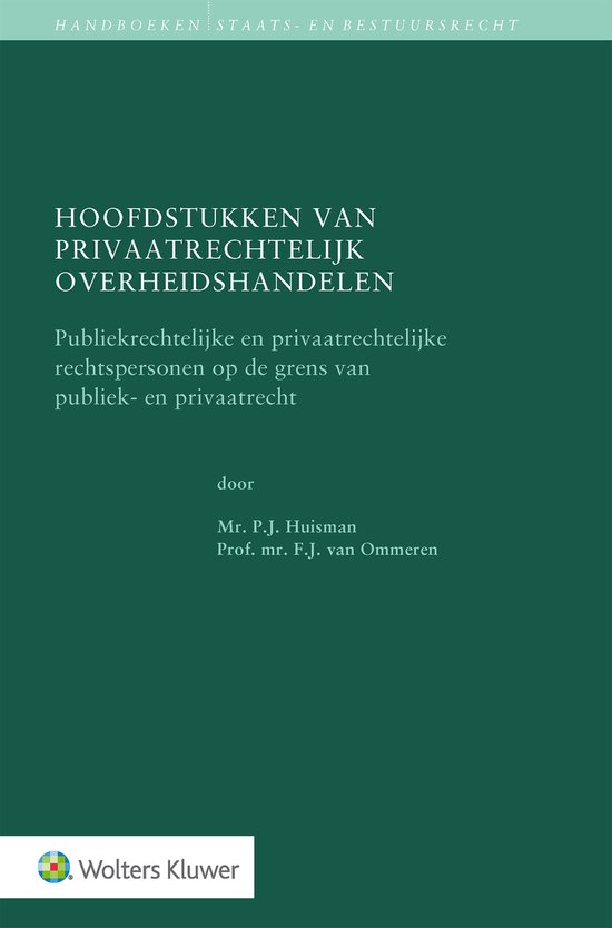 Handboeken staats- en bestuursrecht - Hoofdstukken van priva ... - cover