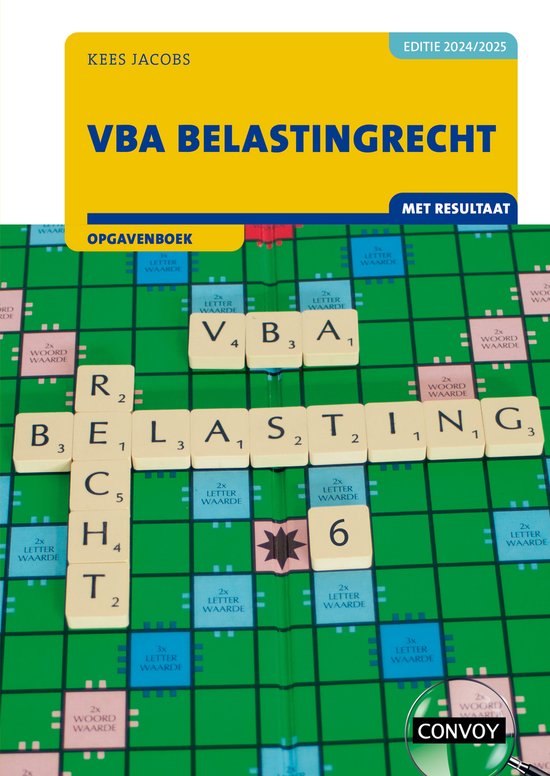 VBA Belastingrecht met resultaat 2024/2025 Opgavenboek - cover