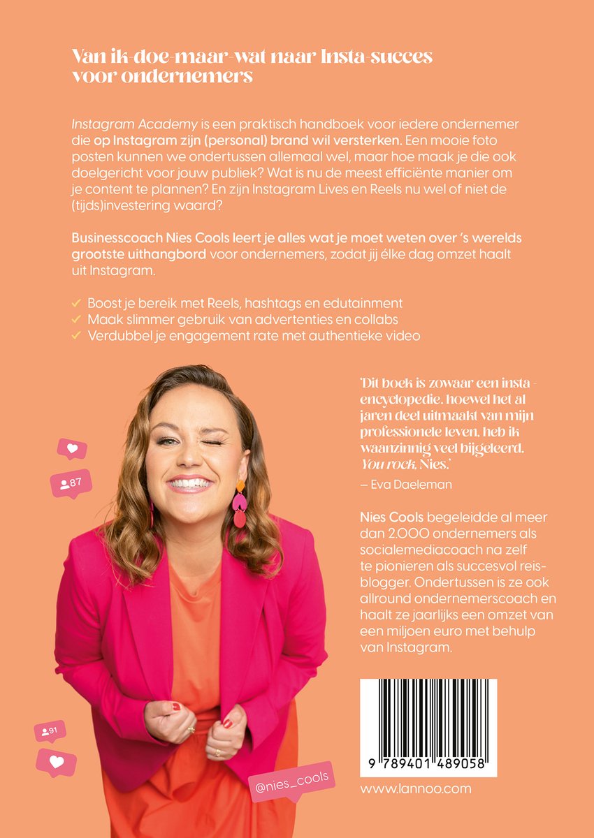 Instagram Academy - back cover