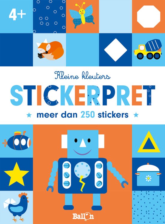 Kleine Kleuters 0 - Stickerpret 4+ - cover