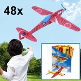Decopatent 48 PIÈCES Avions en mousse - Planeurs de chasse - Cadeaux à distribuer - Cadeaux de friandises pour enfants - Sac à surprises - École - Fête d'enfants - Klein Jouets friandises - Cadeaux de friandises pour sacs à surprises