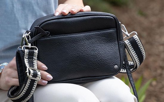 Sac de festival | Sac pour téléphone portable | Sac à bandoulière | Sac pour femme Klein et compact | 2 bretelles | Sac de vacances | Sac léger et pratique | Je suis HOLLANDAIS | Fira Zwart