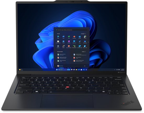 Lenovo ThinkPad X1 Carbon Gen 12 Intel Core Ultra 7 155U Laptop 35,6 cm (14") WUXGA 16 GB LPDDR5x-SDRAM 512 GB SSD Wi-Fi 6E (802.11ax) Windows 11 Pro Engels Zwart