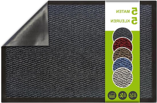 VOUNOT Deurmat, entreemat, voor binnen en buiten, antislip, stofdicht