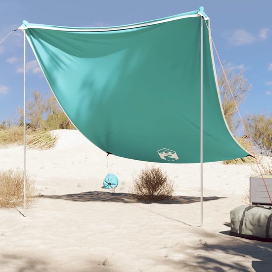 vidaXL - Strandluifel - met - zandankers - 214x236 - cm - groen van Vidaxl — afbeelding 5