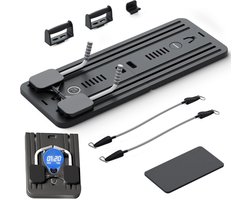 Rosfelde Pilates Board - Pilates Reformer - Set - Met Weerstandbanden - Compleet - Zwart