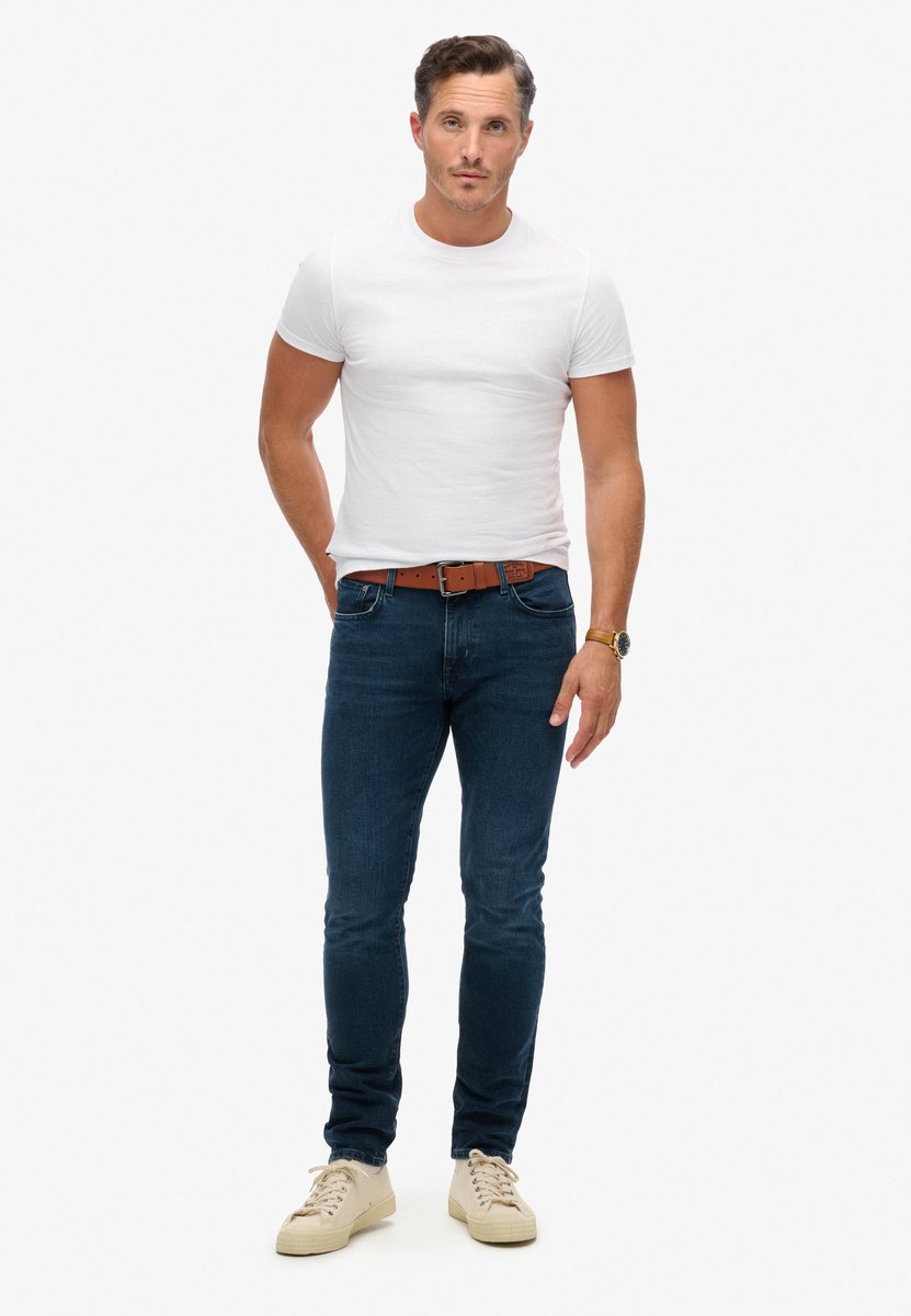 Superdry Vintage slimfit jeans van biologisch katoen Heren Jeans Vanderbilt Ink Worn