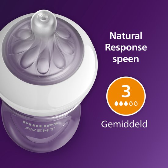 Philips Avent Natural Response speen, Flow 3, Gemiddeld.