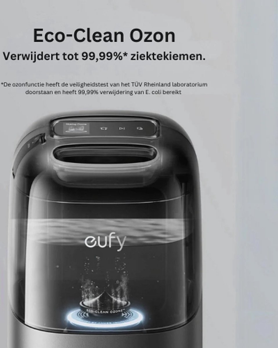 Afbeelding 2 van eufy S1 Pro Complete Robotstofzuiger + Vervangingssets All-in-One Station met dweilfunctie - Robot Vacuum -- 8.000 Pa Zuigkracht, Slimme Obstakelvermijding, Multi-Level Mapping, Automatische dweilterugtrekking