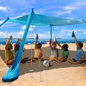 Bol.com VedraGear XL Strandtent 300x300 cm - Pop-up Zonneluifel UPF50+ - Snelle Levering - Strand Parasol Schaduwdoek - Camping ... aanbieding